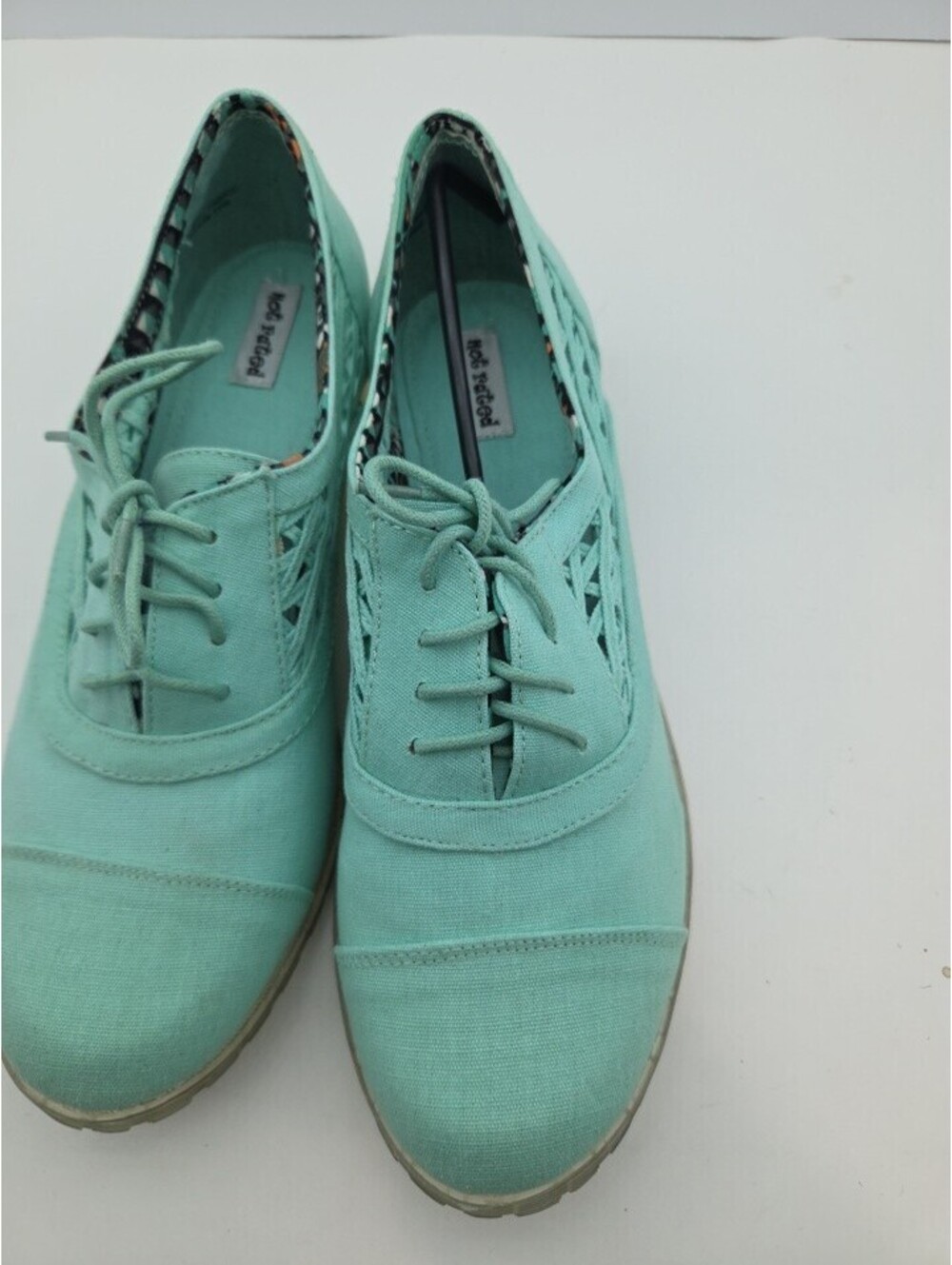 Not Rated Womens Mint Lace Up Oxford Shoes Size 10 Aztec Sole Great Condition